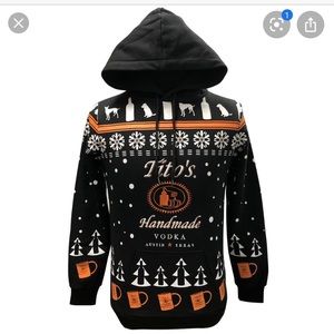 Tito’s vodka ugly hoodie XS never worn!